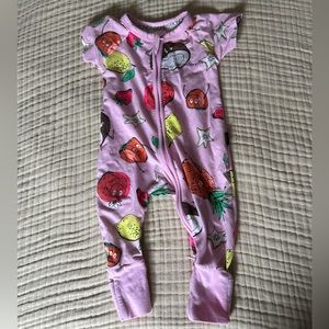 Bonds Wondersuit Zip Short Sleeve Romper Fruits 0-3 months